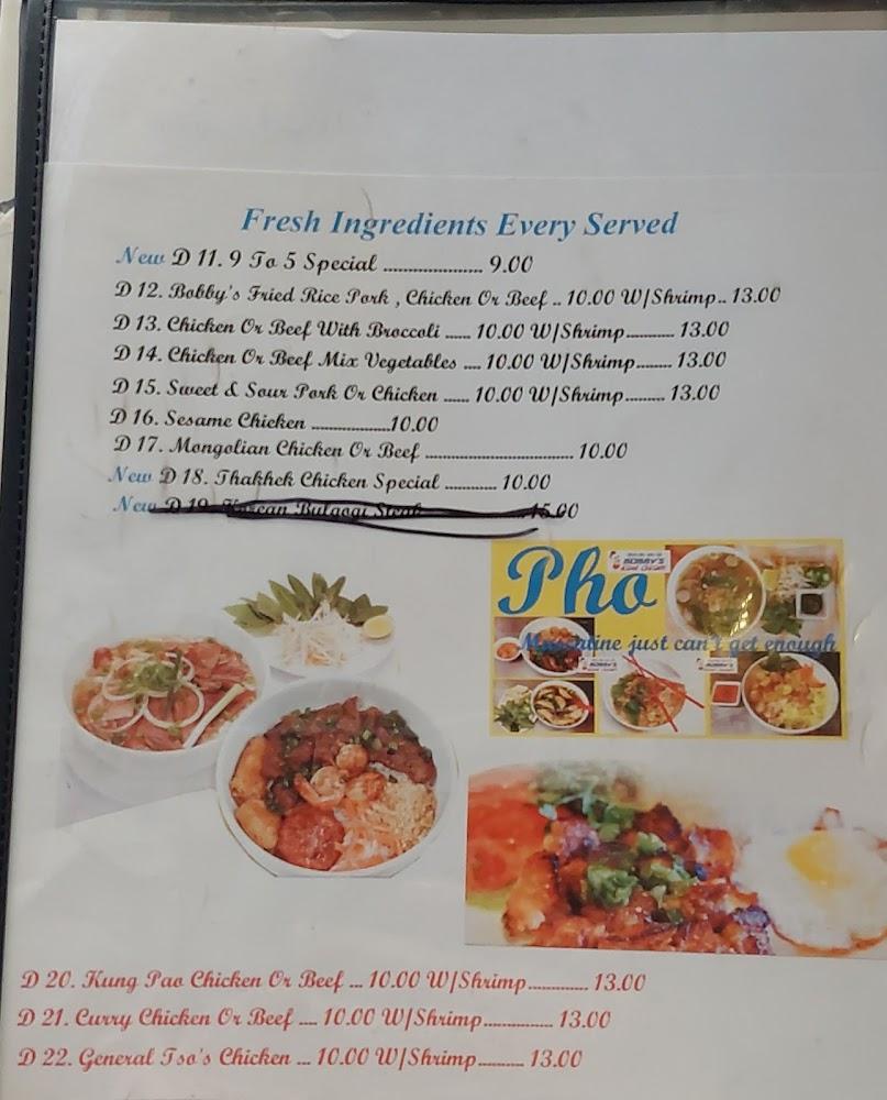 Bobby's Asian Cuisine Menu image 2